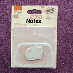 Bloco adesivo Smart Notes 3 em 1 gatinho