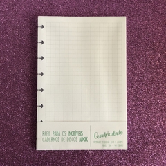 Refil para caderno de disco pequeno, médio e grande - Papelarte.sbc