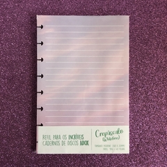 Refil para caderno de disco pequeno, médio e grande - comprar online