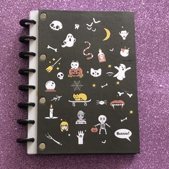 Caderno de disco (tipo Caderno Inteligente) capa dura cartonada pequeno colegial A5 - Papelarte.sbc