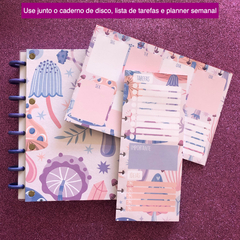 Kit caderno de disco, planner semanal e lista de tarefas - comprar online