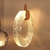 Pendente Cristal Led Ferradura Dourado Bolhas - comprar online