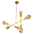 Lustre Pendente Sputnik Gun Dourado com 06 Hastes