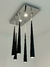 Lustre Espelhado + 06 Pendente em Led Estilo Industrial