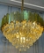 Lustre Pendente Cristal Dourado Luxo Grande L15 Base E14 Bivolt - comprar online