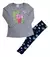 CONJUNTO INFANTIL MEIA ESTAÇÃO MENINA BLUSA/LEGGING CINZA - comprar online