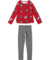 CONJUNTO INFANTIL MEIA ESTAÇÃO MENINA BLUSA/LEGGING VERMELHO