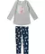 CONJUNTO INFANTIL MEIA ESTAÇÃO MENINA BLUSA/LEGGING CINZA