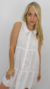 Vestido Camisero Broderie Mujer Primavera Verano Playa Blanc - Xantus Woman