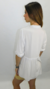 Blusa Broderie Camisola Blanca Botones Casual Chic Amplia - tienda online