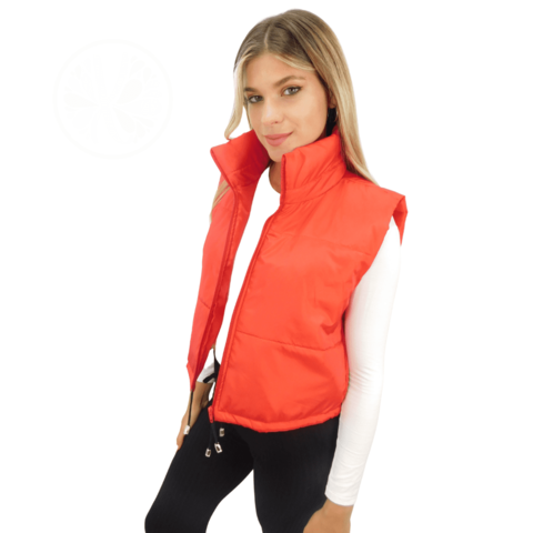 Chaleco Puffer Corto De Dama Mujer Moda Invierno