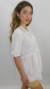 Blusa Broderie Camisola Blanca Botones Casual Chic Amplia en internet