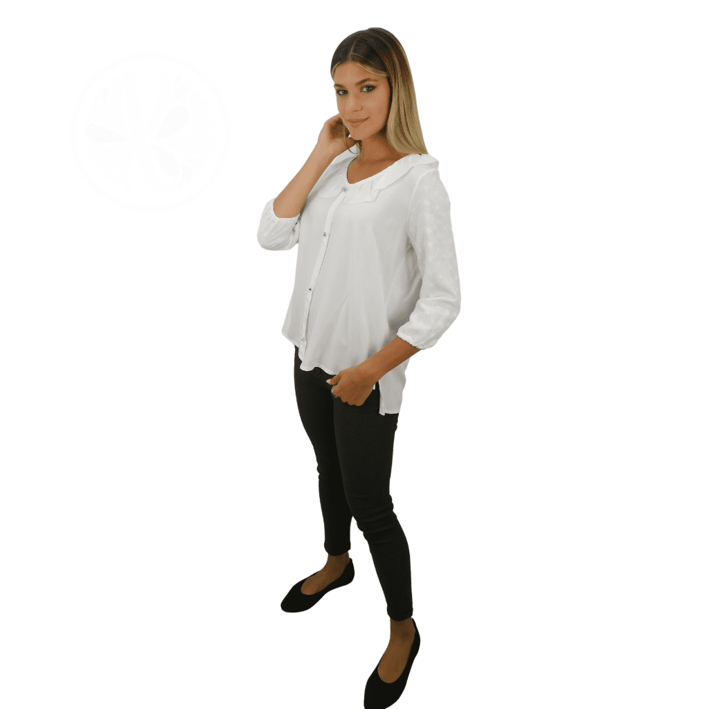 Blusa Mujer Fiesta Grande Rayon Estilo Broderi Señora Casual