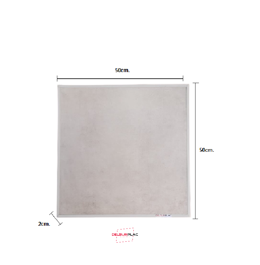 Panel Calefactor Ceramico Bajo Consumo Delsurplac Gs 700