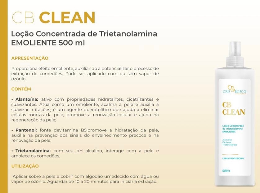 Solução Emoliente Facial Trietanolamina 8% Vedis 500ml