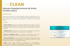 MÁSCARA DESPIGMENTANTE - CB CLEAR - 220g (LINHA PROFISSIONAL) - comprar online