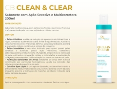 SABONETE ESFOLIANTE GLICÓLICO - CB CLEAN & CLEAR - 200ML (LINHA PROFISSIONAL) - comprar online