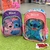 Mochila grande com bolso na frente Stitch