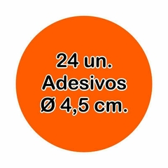 24 un. Etiquetas Adesivas Personalizadas 4,5 cm - comprar online