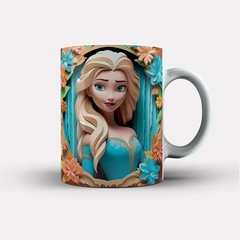 Caneca 3D Bubble Elsa Frozen - Tem de Arte