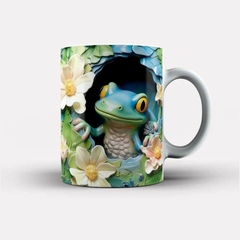 Caneca 3D Bubble Lagarto - Tem de Arte Personalizados