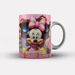 Caneca 3D Bubble Minnie Mouse - Tem de Arte