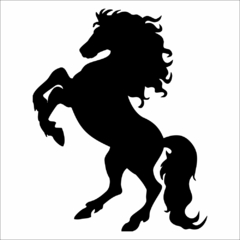 Adesivo Silhueta Cavalo de Raça MOD 02 na internet