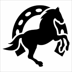 Adesivo Silhueta Cavalo de Raça MOD 04 na internet