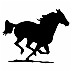Adesivo Silhueta Cavalo de Raça MOD 06 na internet