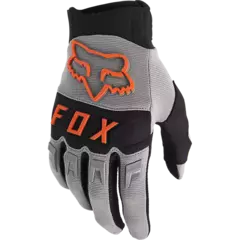 GUANTE FOX DIRTPAW DRIVE GRIS LOGO NARANJA