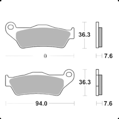 PASTILLAS FRENO SBS 671RSI DEL KTM/HUSQUI Y SX85 21>24 FA181 en internet