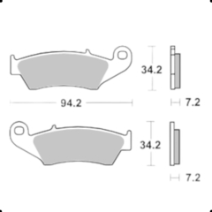 PASTILLA FRENO SBS SINT DEL CR/CRF KX/KXF KDX YZF FA185 BETA en internet