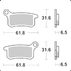 PASTILLA FRENO SBS SX65 02>22 TC65 18>22 SX85 03>11 FA357 WS - comprar online