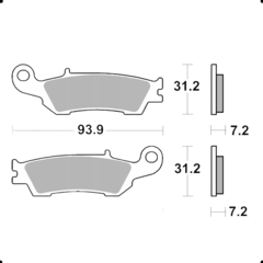 PASTILLA FRENO SBS 840RSI YAMAHA YZ/YZF 08/14 DEL FA450R WS en internet