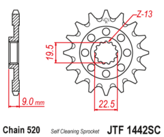 PIÑON RMZ 250 13/22 13D JTF1442 sc - comprar online