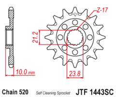 PIÑON RMZ 450 13/22 13D JTF1443SC - comprar online