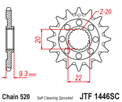 PIÑON KXF 250 06/23 13D JTF1446SC - comprar online