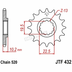 PIÑON DR/DRZ RM250 14D JTF 432 - comprar online