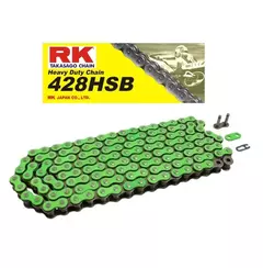 CADENA RK 428 X 136L REFORZADA VERDE