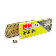 CADENA RK 428 X 128L REFORZADA DORADA