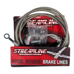 KIT FLEXIBLES DE FRENO STREAMLINE ACERO ATV TRX450 DELANTERO