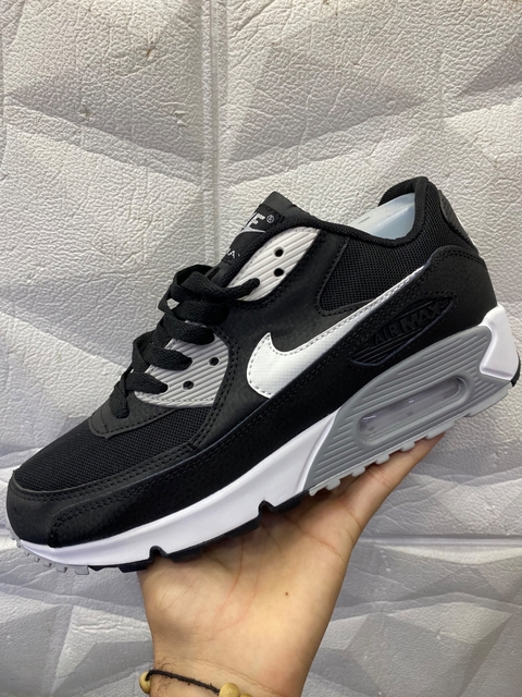 Nike Air Max 90 Preto Cinza Branco Mano dos Kit