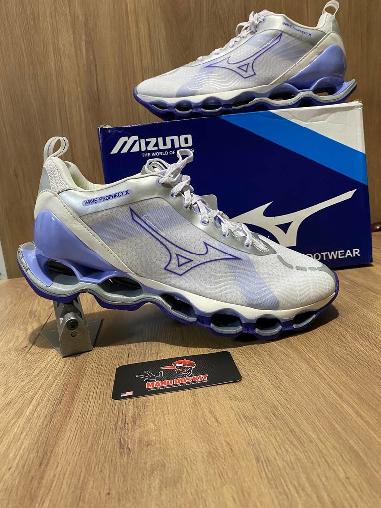 Mizuno prophecy 4 shop branco e roxo