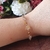 Pulseira Elos de Flor com Zirconia TR403 - comprar online