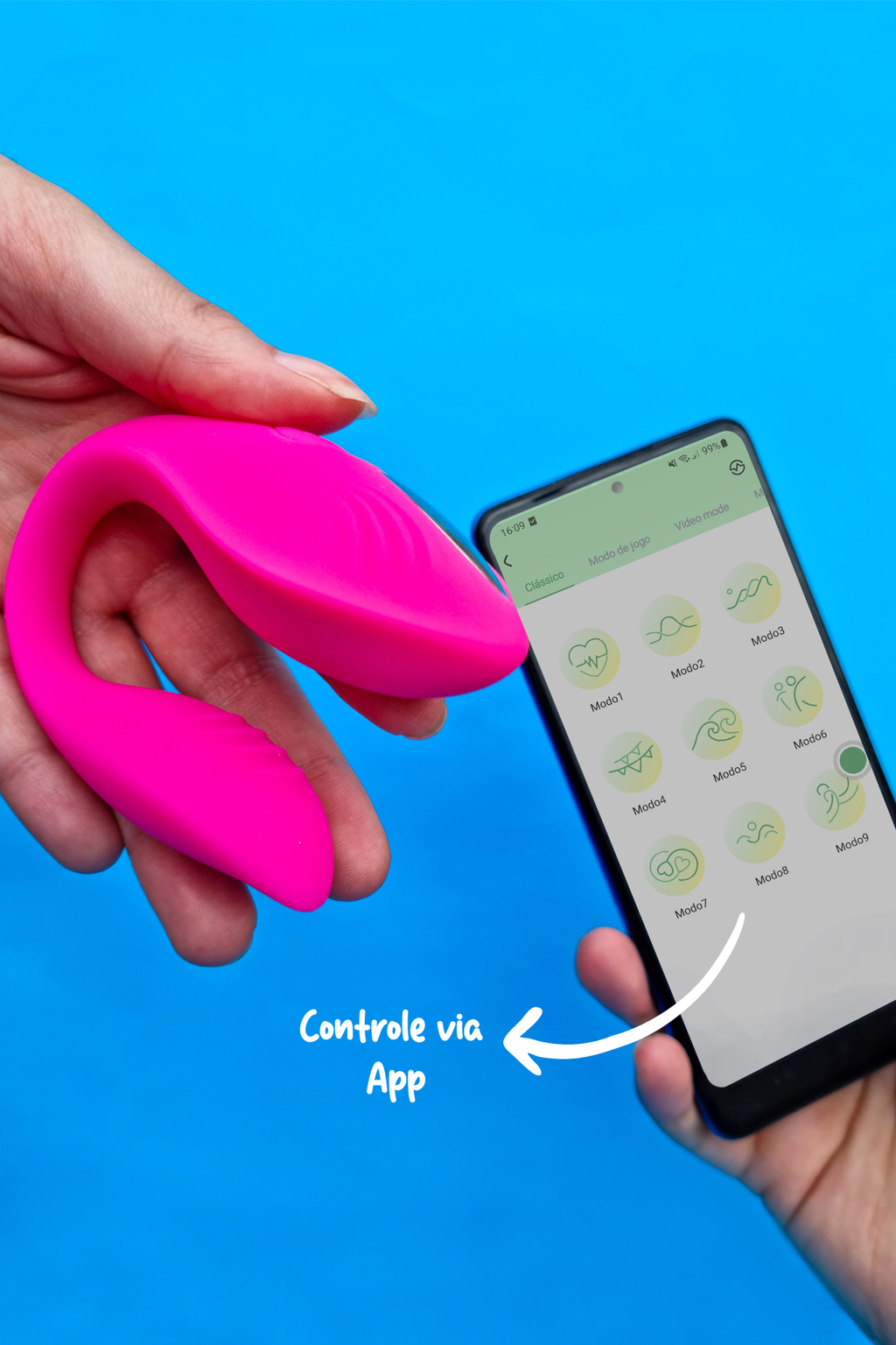 Vibrador Bluetooth via Aplicativo - Entrega discreta!