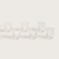 SET X6 VASOS BAJOS CARDIF TRANSPARENTE