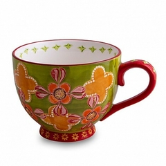 MUG DE PORCELANA PINTADA - 400ml - tienda online