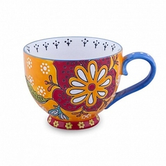 MUG DE PORCELANA PINTADA - 400ml - tienda online