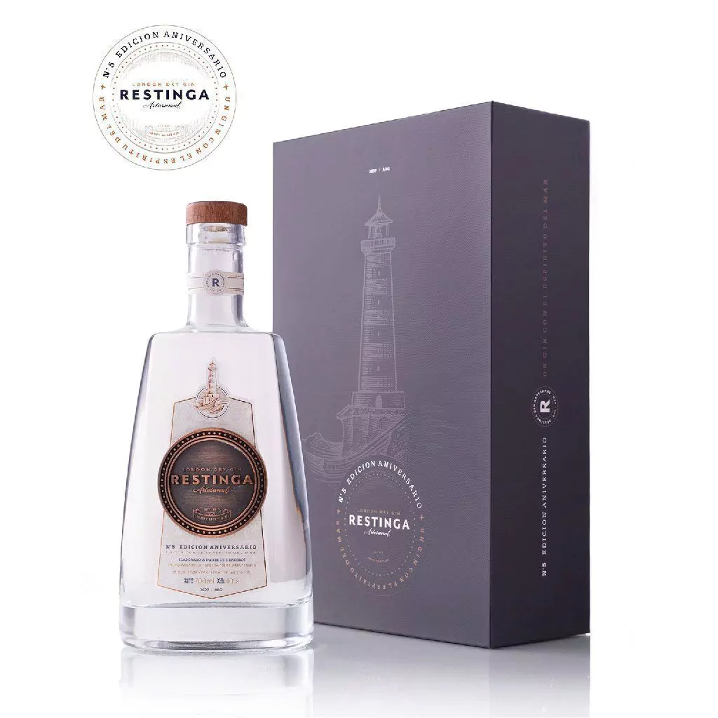 RESTINGA LONDON DRY GIN Nª5 EDICION ANIVERSARIO