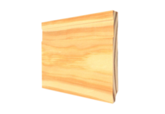 Zócalo recto moldurado N.460 (11,5x90 mm) pino natural